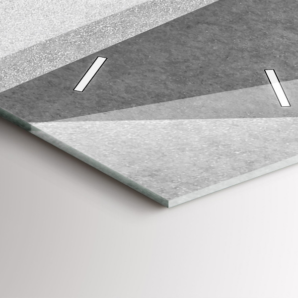 Vertikálne hodiny Šedá geometrická abstrakcia