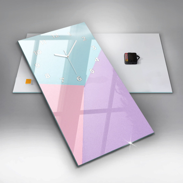 Vertikálne hodiny Pastelový vzor