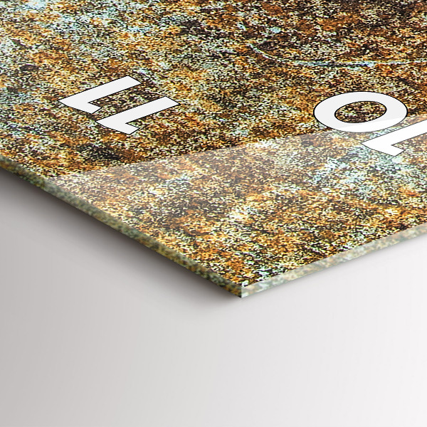 Vertikálne hodiny Stará kovová textúra