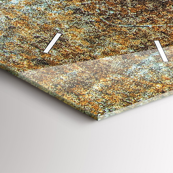 Vertikálne hodiny Stará kovová textúra