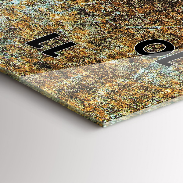 Vertikálne hodiny Stará kovová textúra