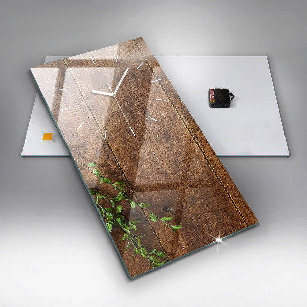 Vertikálne hodiny Rustikálne drevo