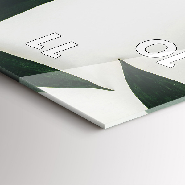 Vertikálne hodiny Rám z listov