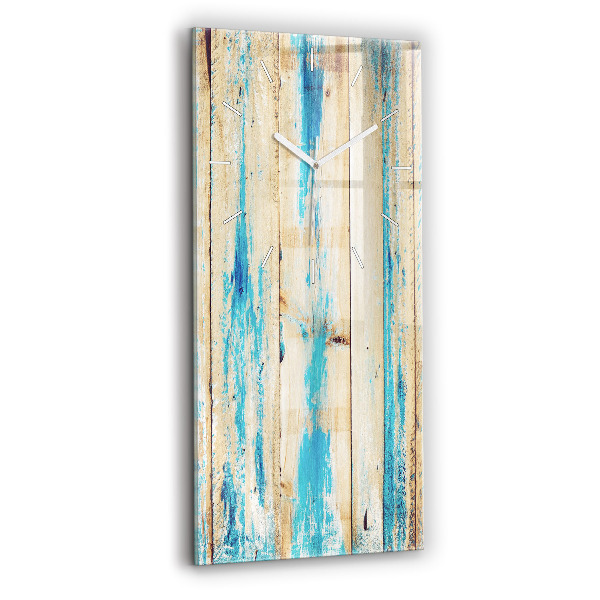 Vertikálne hodiny Poškriabané drevo