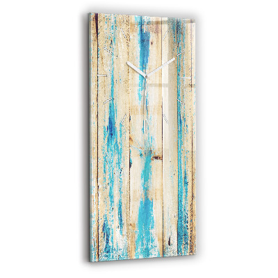 Vertikálne hodiny Poškriabané drevo