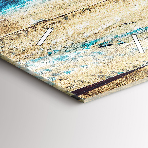 Vertikálne hodiny Poškriabané drevo