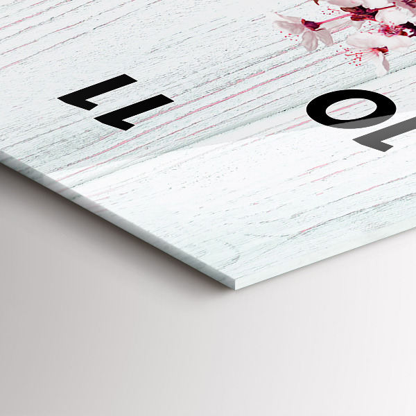 Vertikálne hodiny Jarné kvety