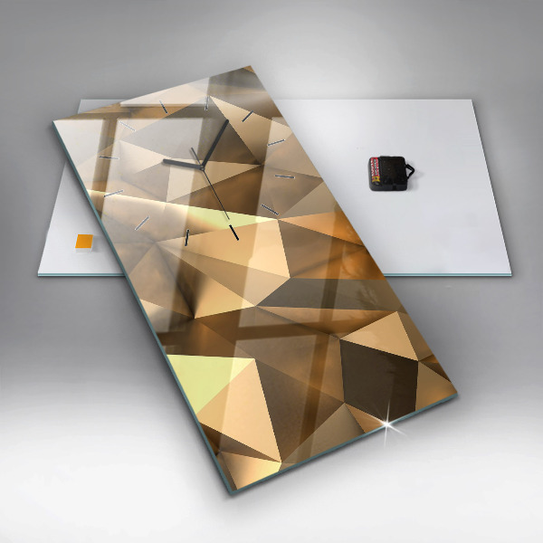 Vertikálne hodiny Geometrická textúra