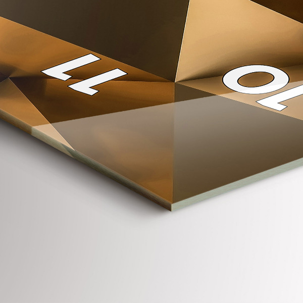 Vertikálne hodiny Geometrická textúra