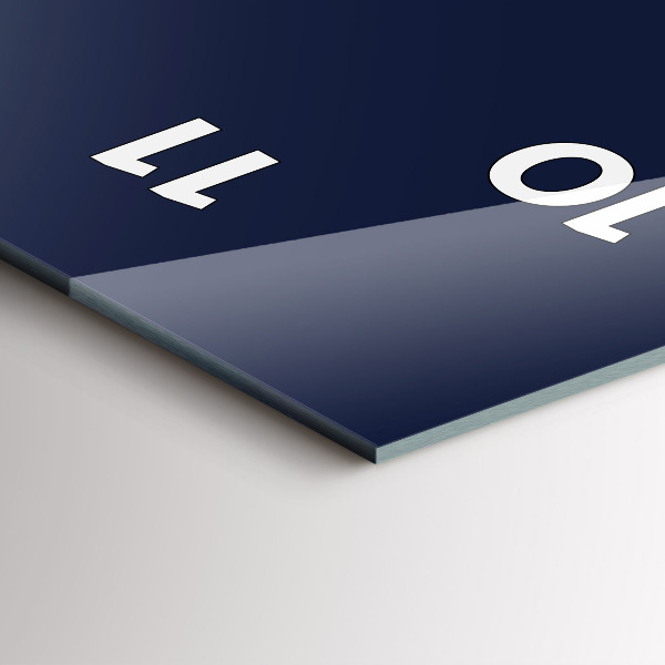 Vertikálne hodiny Tmavá námornícka modrá farba