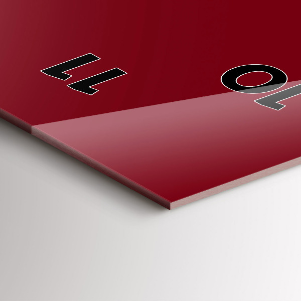 Vertikálne hodiny Bordová farba