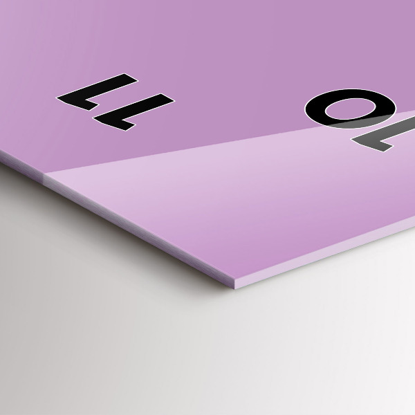 Vertikálne hodiny Lila farba