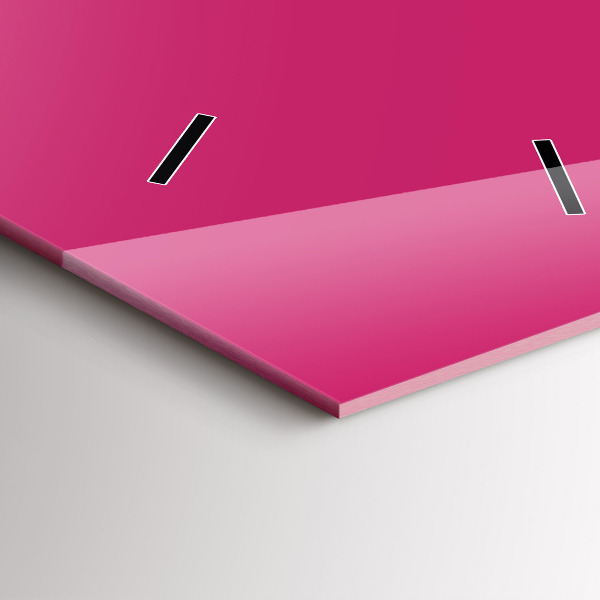 Vertikálne hodiny Výrazná ružová farba