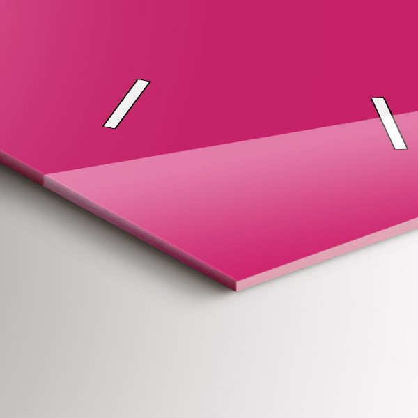 Vertikálne hodiny Výrazná ružová farba