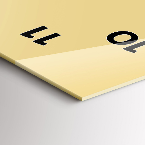 Vertikálne hodiny Krémová farba