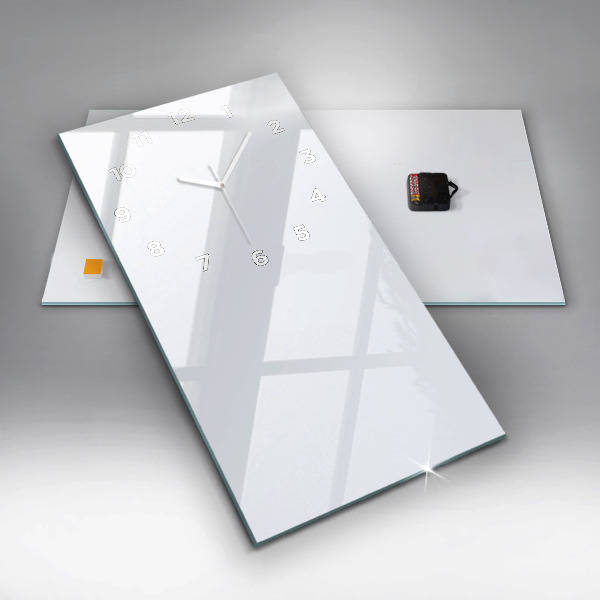 Vertikálne hodiny Farba tmavo biela