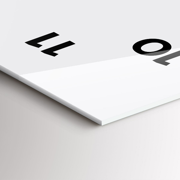 Vertikálne hodiny Farba tmavo biela