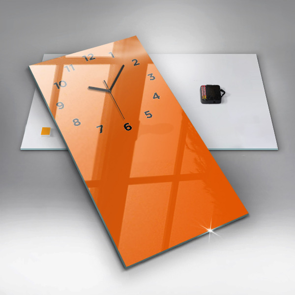 Vertikálne hodiny Oranžová farba