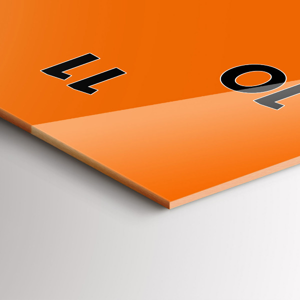 Vertikálne hodiny Oranžová farba