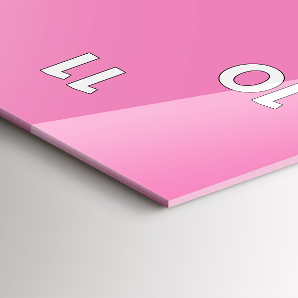 Vertikálne hodiny Farba ružová