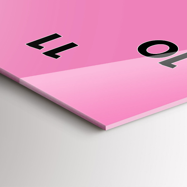 Vertikálne hodiny Farba ružová