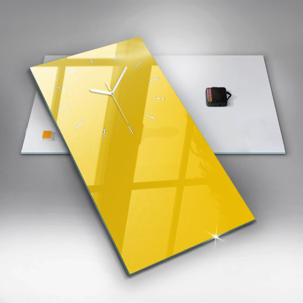 Vertikálne hodiny Svetlo žltá farba