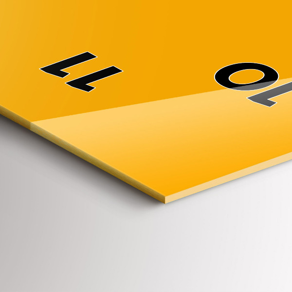 Vertikálne hodiny Farba: zlato-žltá