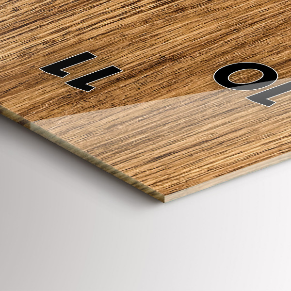 Vertikálne hodiny Svetlé drevo