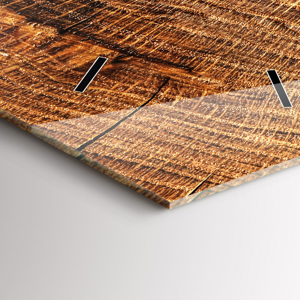 Vertikálne hodiny Dekoratívne drevo