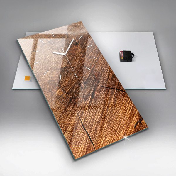 Vertikálne hodiny Dekoratívne drevo