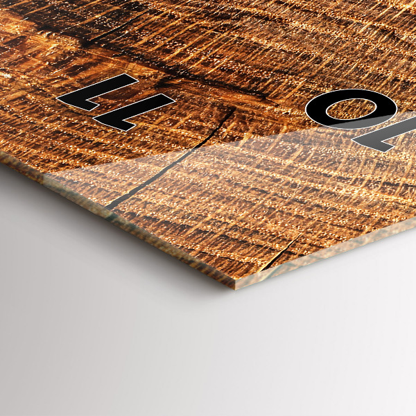 Vertikálne hodiny Dekoratívne drevo