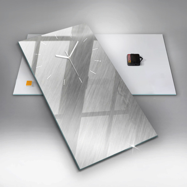 Vertikálne hodiny Kovová stena