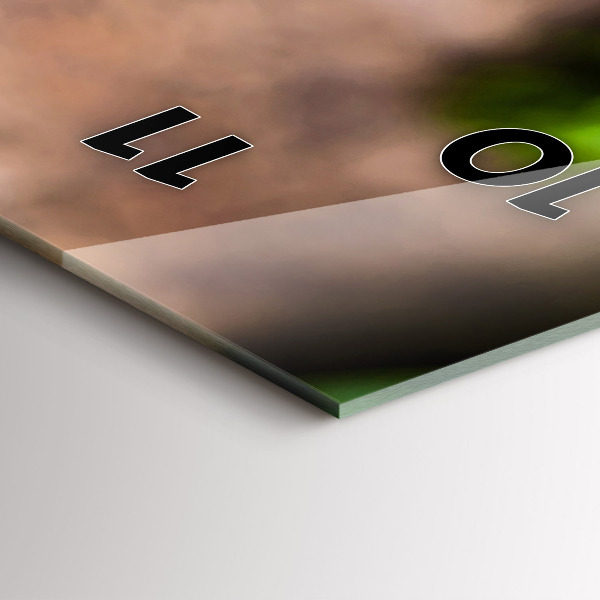 Vertikálne hodiny Listy bazalky