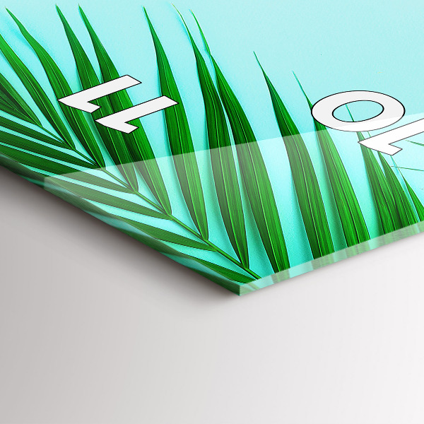 Vertikálne hodiny Zelené palmy