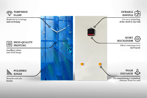 Vertikálne hodiny Plátky citróna