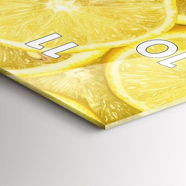 Vertikálne hodiny Plátky citróna