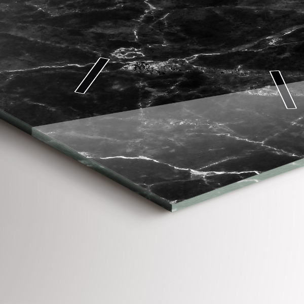 Vertikálne hodiny Tmavý mramor