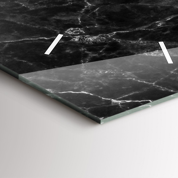 Vertikálne hodiny Tmavý mramor