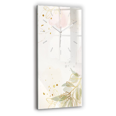 Vertikálne hodiny Pastelová abstrakcia