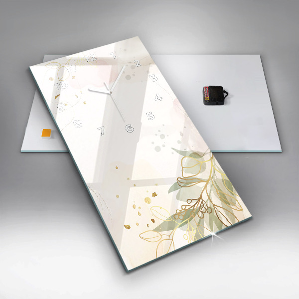 Vertikálne hodiny Pastelová abstrakcia