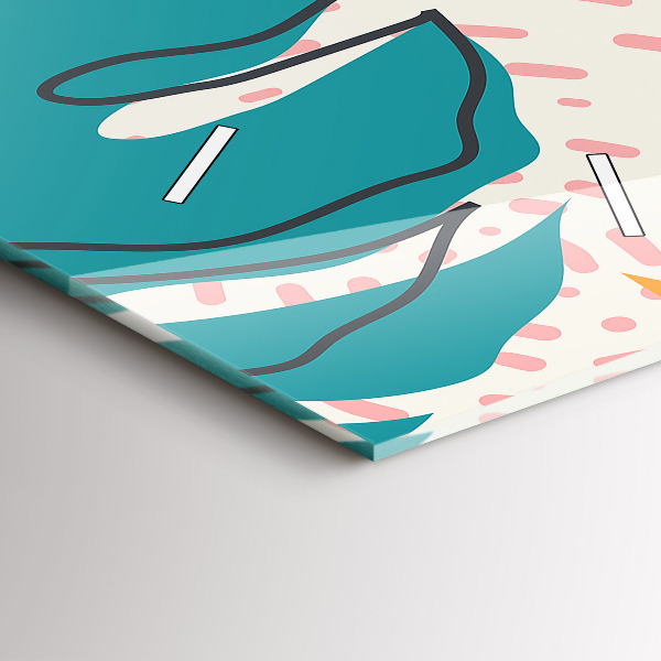 Vertikálne hodiny Havajské rastliny