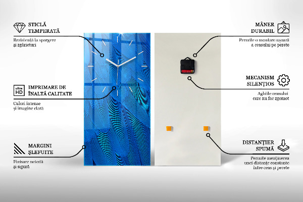 Vertikálne hodiny Surová stena