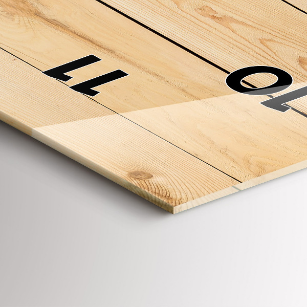 Vertikálne hodiny Drevené dosky