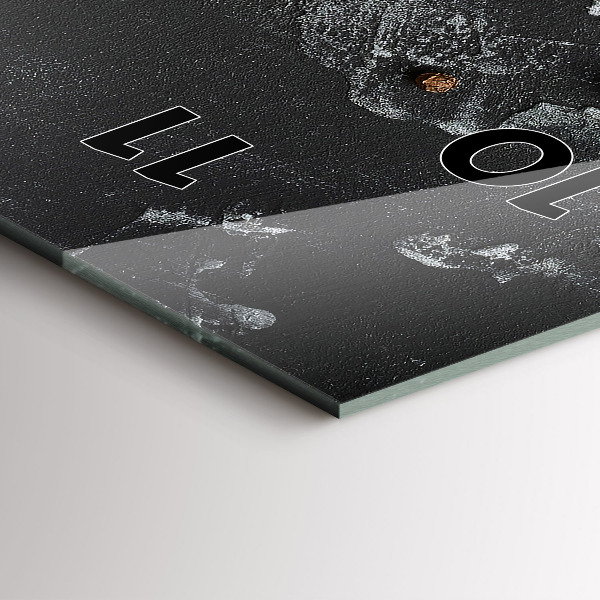 Vertikálne hodiny Korenie na pulte