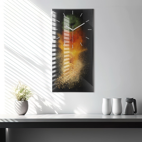 Vertikálne hodiny Korenie sa rozsypalo