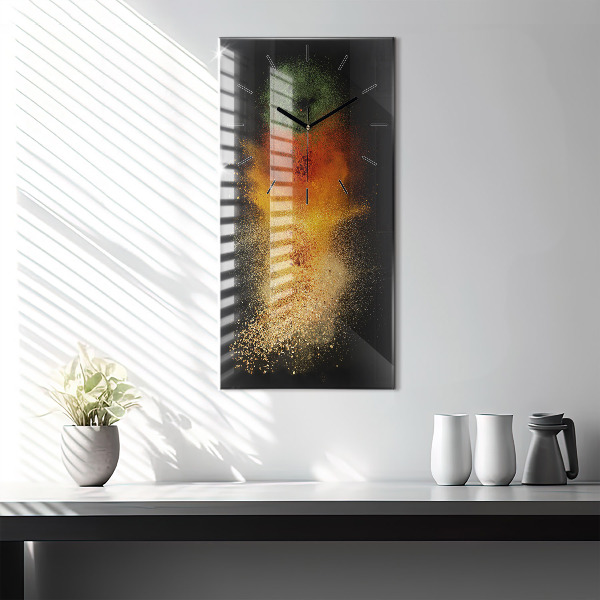 Vertikálne hodiny Korenie sa rozsypalo