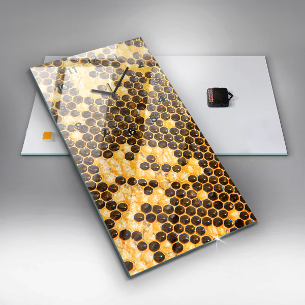 Vertikálne hodiny Honeycomb