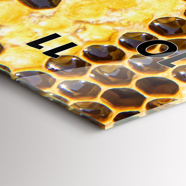 Vertikálne hodiny Honeycomb