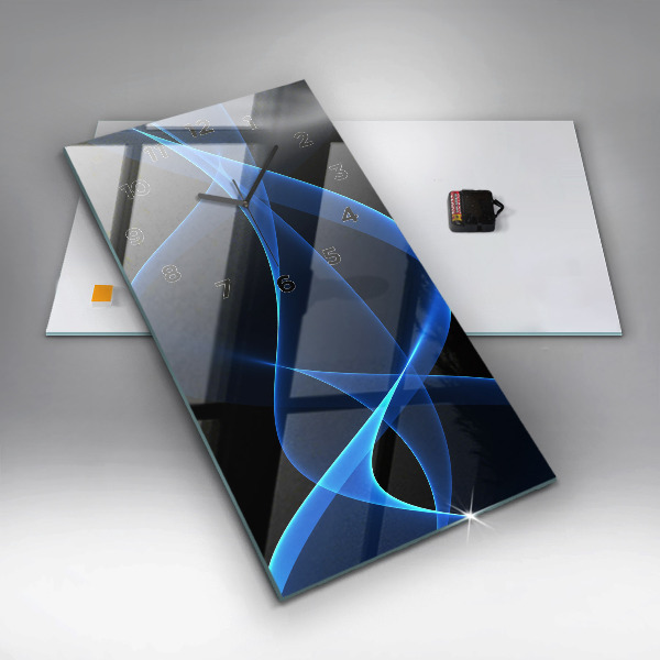 Vertikálne hodiny Modré čiary