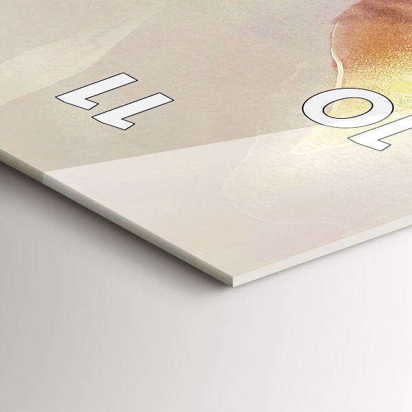 Vertikálne hodiny Abstraktné boho listy